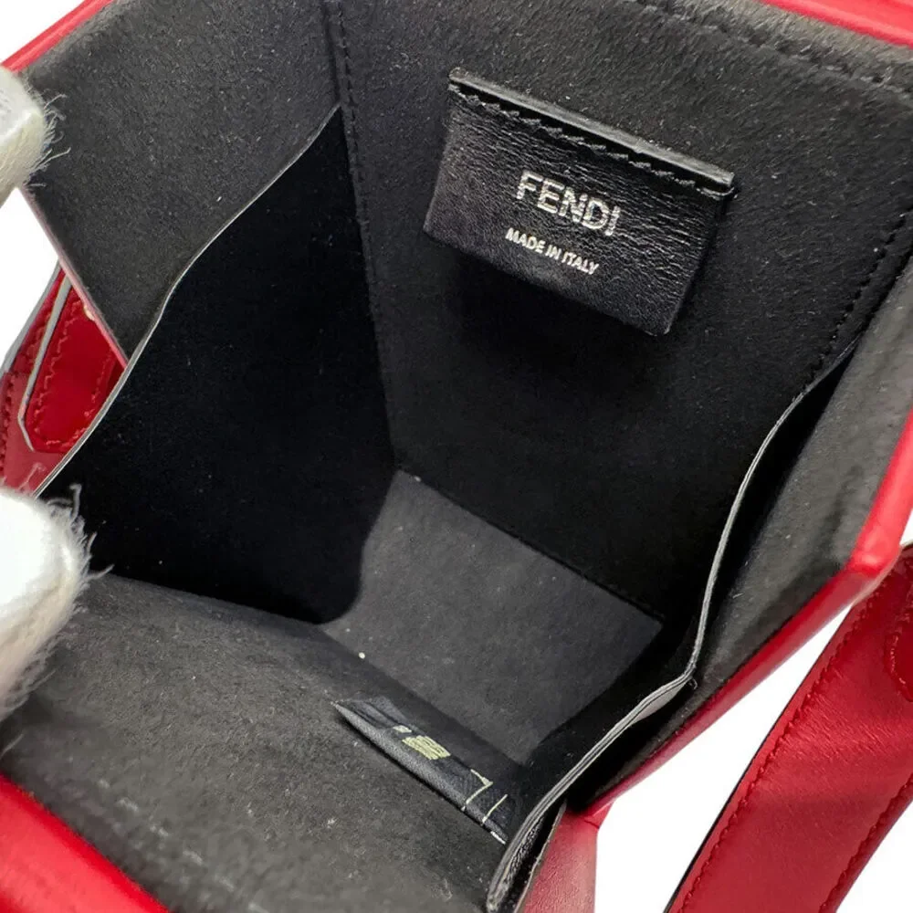 Auth Fendi Box Shoulder Bag Dark #160468F62B - Picture 5 of 12